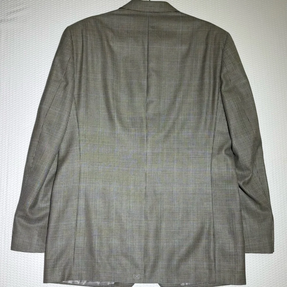Ralph Lauren Glen Plaid & Windowpane mens 41L vintage suit coat silk/wool blazer